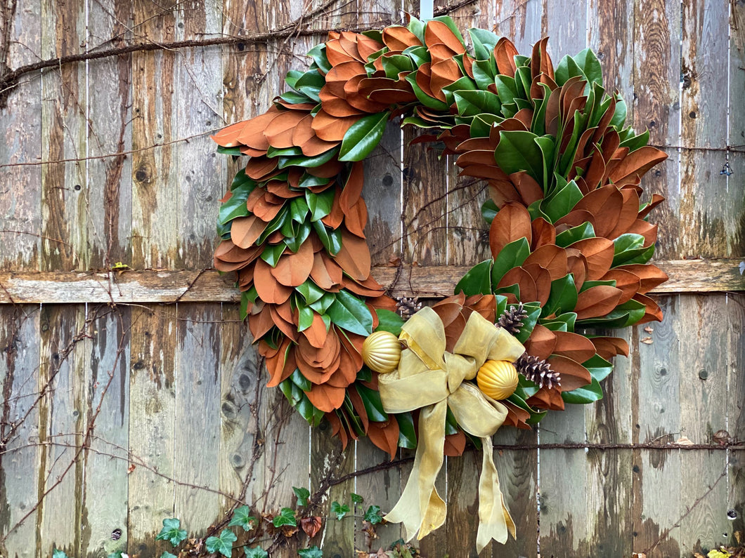 Fresh Magnolia Wreath