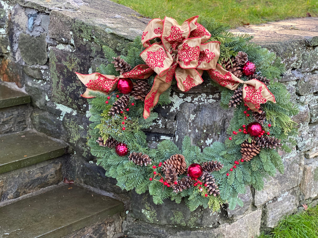 Fresh Noble Evergreen Wreath